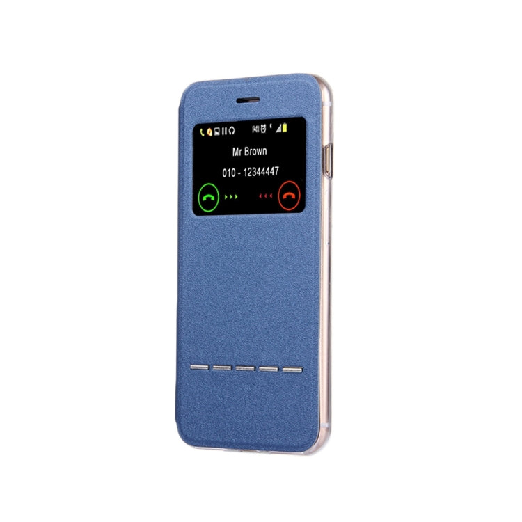 For iPhone 8 Plus & 7 Plus   Horizontal Flip Leather Case with Call Display ID & Holder