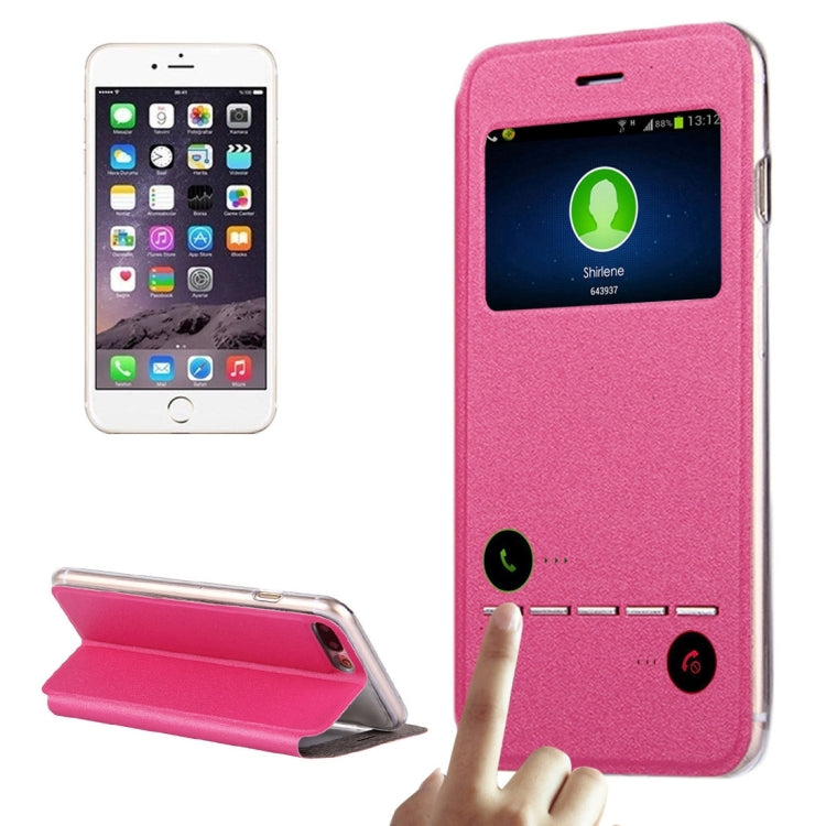 For iPhone 8 Plus & 7 Plus   Horizontal Flip Leather Case with Call Display ID & Holder