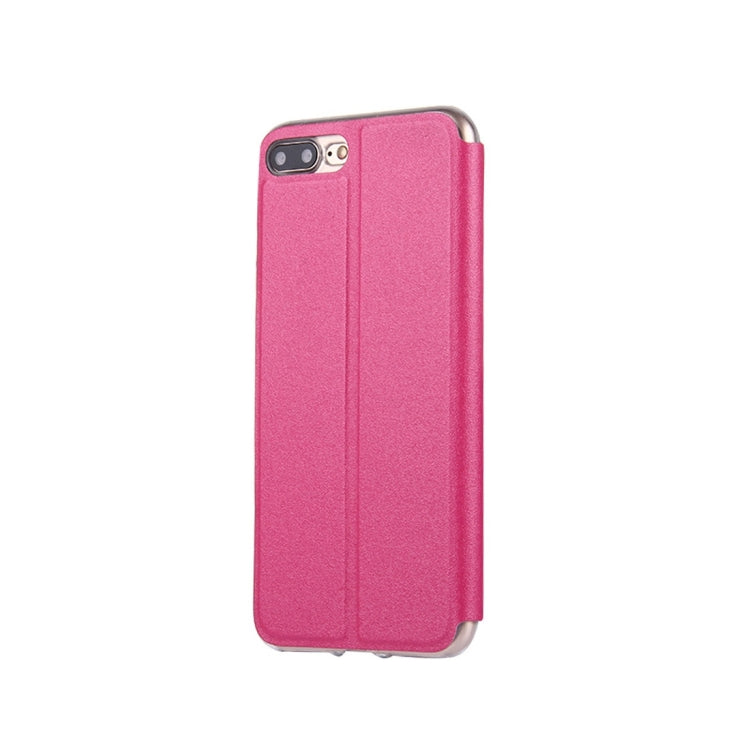 For iPhone 8 Plus & 7 Plus   Horizontal Flip Leather Case with Call Display ID & Holder