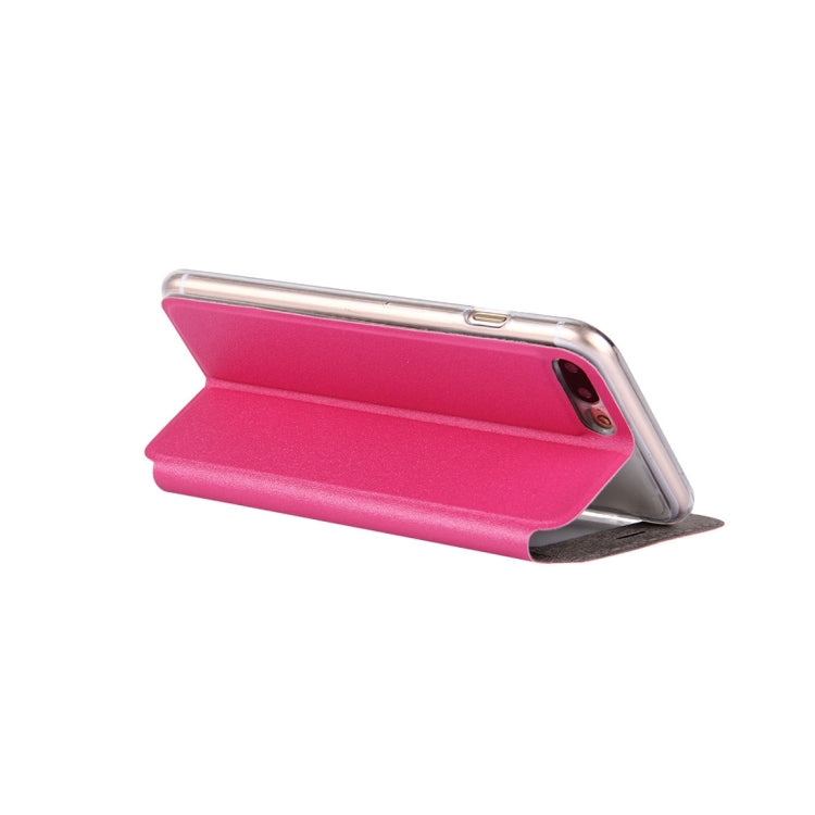 For iPhone 8 Plus & 7 Plus   Horizontal Flip Leather Case with Call Display ID & Holder