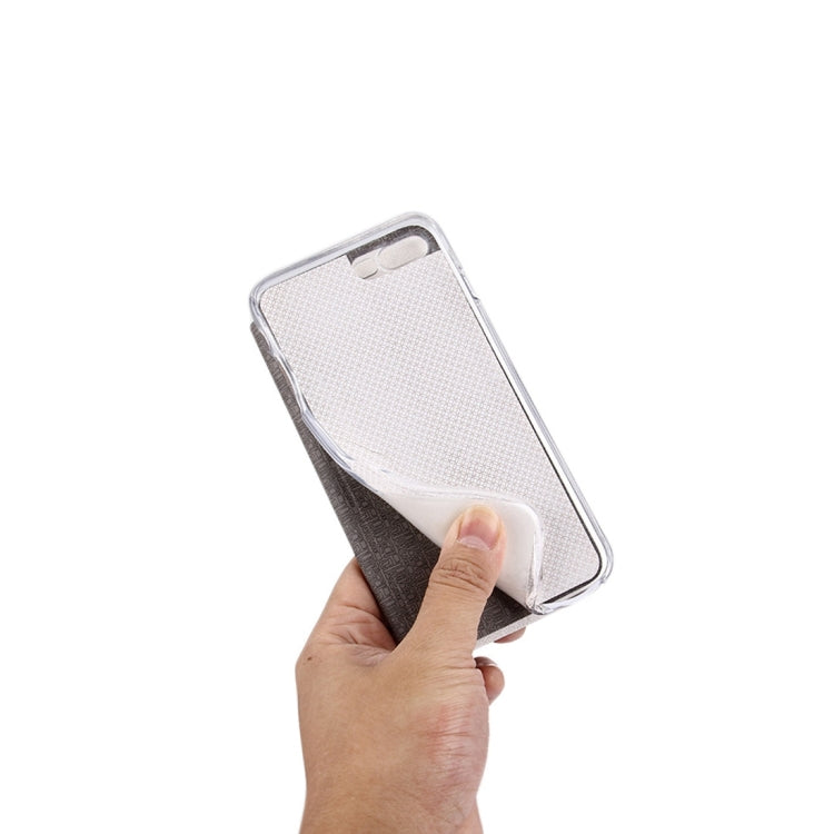 For iPhone 8 Plus & 7 Plus   Horizontal Flip Leather Case with Call Display ID & Holder
