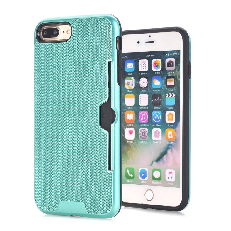 For iPhone 8 Plus & 7 Plus   Dream Network Dropproof Protective Back Cover Case with Card Slots