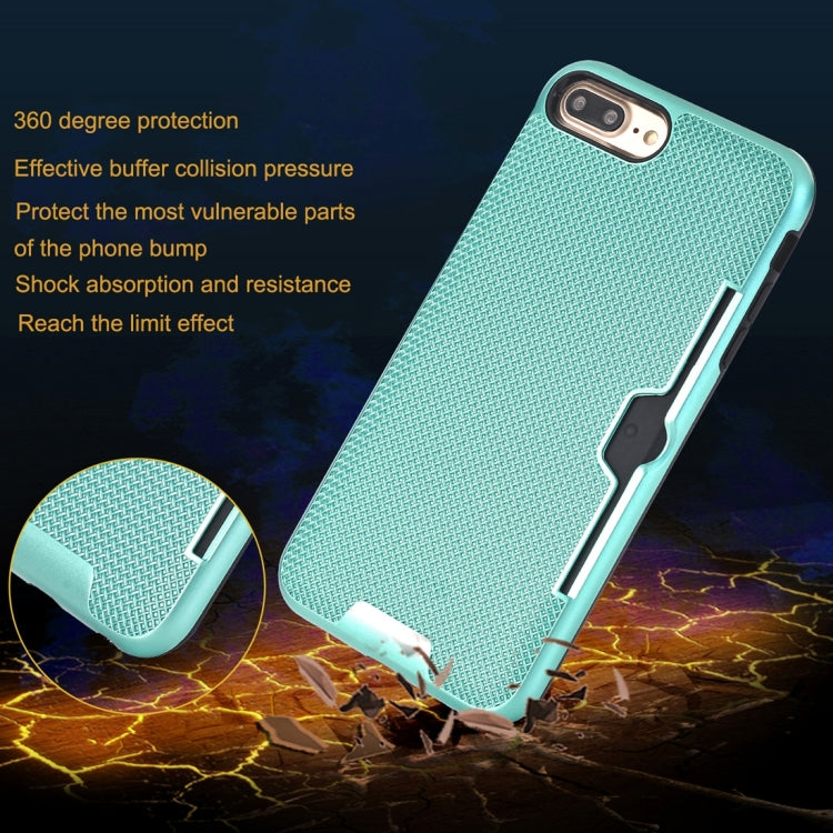 For iPhone 8 Plus & 7 Plus   Dream Network Dropproof Protective Back Cover Case with Card Slots