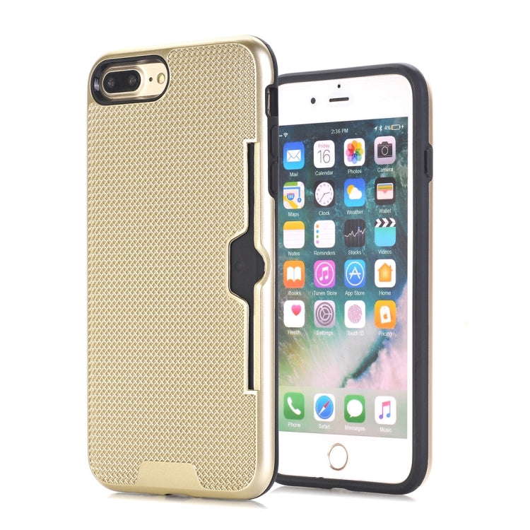 For iPhone 8 Plus & 7 Plus   Dream Network Dropproof Protective Back Cover Case with Card Slots