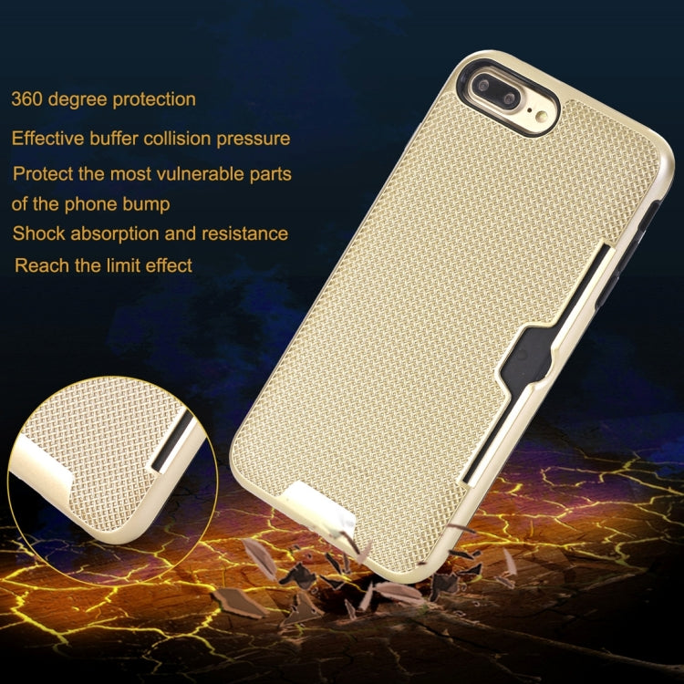 For iPhone 8 Plus & 7 Plus   Dream Network Dropproof Protective Back Cover Case with Card Slots