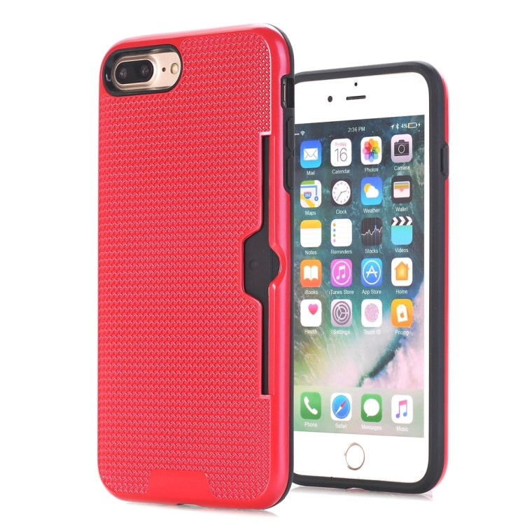 For iPhone 8 Plus & 7 Plus   Dream Network Dropproof Protective Back Cover Case with Card Slots