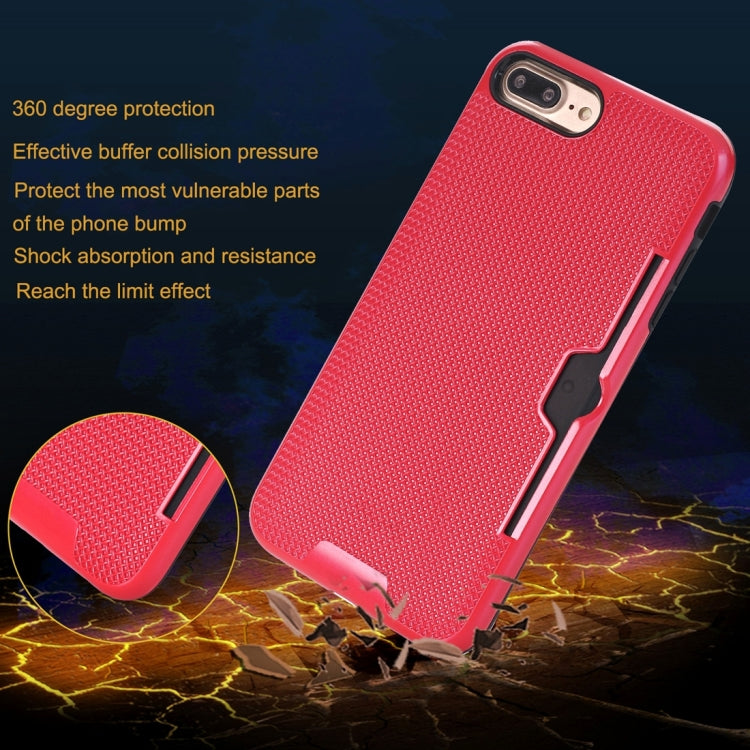 For iPhone 8 Plus & 7 Plus   Dream Network Dropproof Protective Back Cover Case with Card Slots
