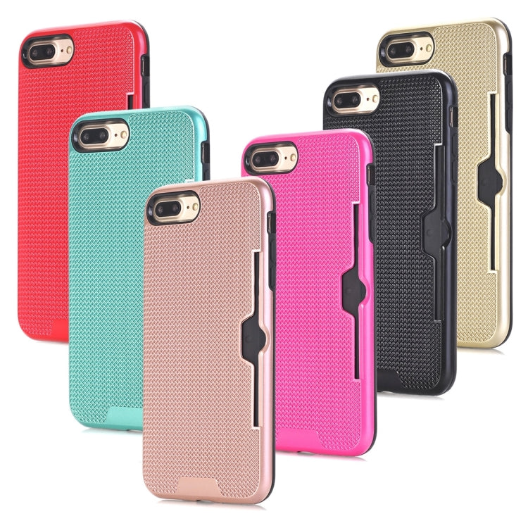 For iPhone 8 Plus & 7 Plus   Dream Network Dropproof Protective Back Cover Case with Card Slots