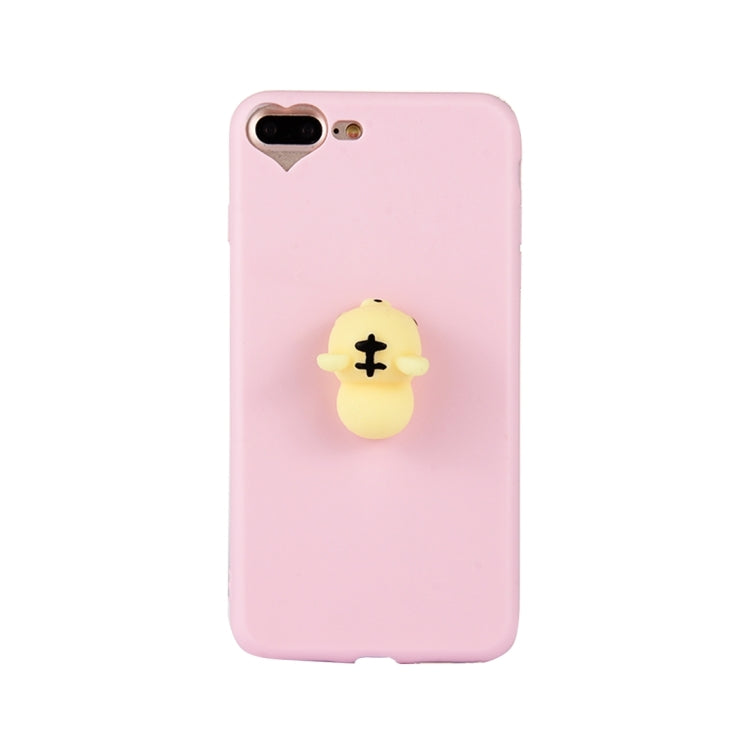 For iPhone 8 Plus & 7 Plus   3D Tiger Pattern Squeeze Relief Squishy Dropproof Protective Back Cover Case