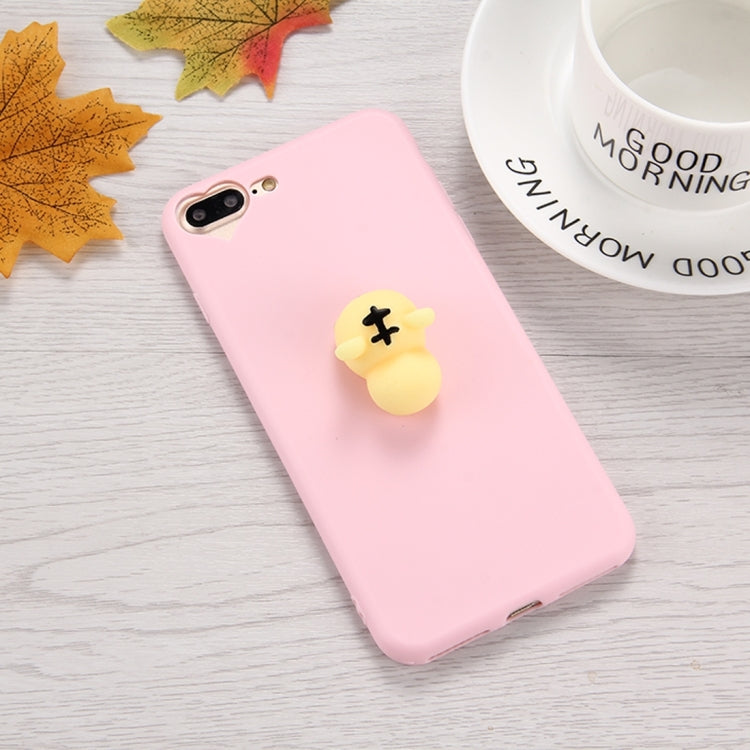 For iPhone 8 Plus & 7 Plus   3D Tiger Pattern Squeeze Relief Squishy Dropproof Protective Back Cover Case