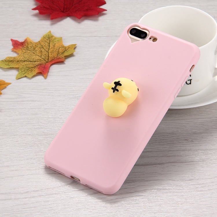 For iPhone 8 Plus & 7 Plus   3D Tiger Pattern Squeeze Relief Squishy Dropproof Protective Back Cover Case