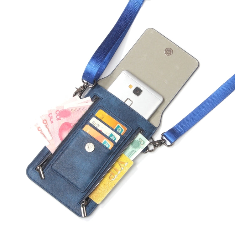 6.3 inch and Below Universal PU Leather Double Zipper Shoulder Carrying Bag with Card Slots & Wallet for Sony, Huawei, Meizu, Lenovo, ASUS, Cubot, Oneplus, Dreami, Oukitel, Xiaomi, Ulefone, Letv, DOOGEE, Vkworld, and other Smartphones