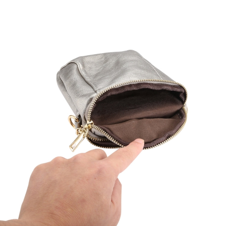 6.4 inch and Below Universal Litchi Texture PU Leather Double Zipper Shoulder Carrying Bag for Sony, Huawei, Meizu, Lenovo, ASUS, Cubot, Oneplus, Dreami, Oukitel, Xiaomi, Ulefone, Letv, DOOGEE, Vkworld, and other Smartphones