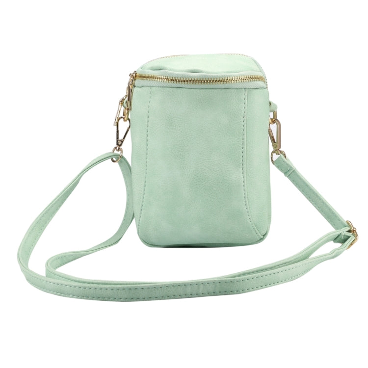 6.4 inch and Below Universal Litchi Texture PU Leather Double Zipper Shoulder Carrying Bag for Sony, Huawei, Meizu, Lenovo, ASUS, Cubot, Oneplus, Dreami, Oukitel, Xiaomi, Ulefone, Letv, DOOGEE, Vkworld, and other Smartphones