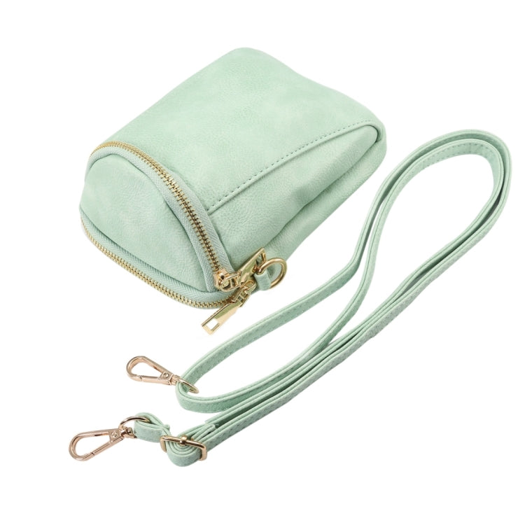 6.4 inch and Below Universal Litchi Texture PU Leather Double Zipper Shoulder Carrying Bag for Sony, Huawei, Meizu, Lenovo, ASUS, Cubot, Oneplus, Dreami, Oukitel, Xiaomi, Ulefone, Letv, DOOGEE, Vkworld, and other Smartphones