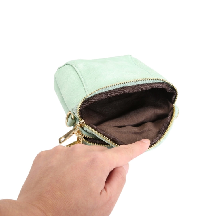 6.4 inch and Below Universal Litchi Texture PU Leather Double Zipper Shoulder Carrying Bag for Sony, Huawei, Meizu, Lenovo, ASUS, Cubot, Oneplus, Dreami, Oukitel, Xiaomi, Ulefone, Letv, DOOGEE, Vkworld, and other Smartphones
