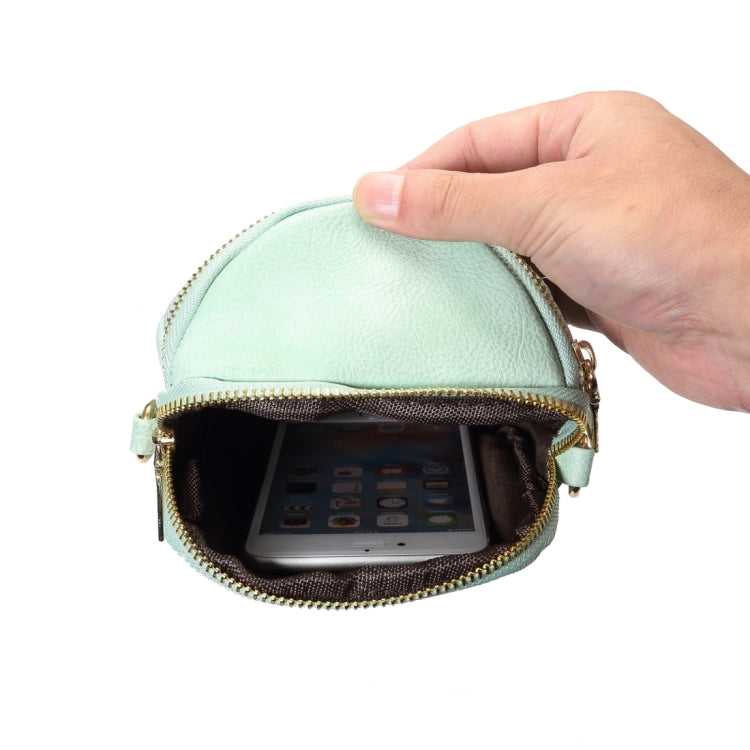 6.4 inch and Below Universal Litchi Texture PU Leather Double Zipper Shoulder Carrying Bag for Sony, Huawei, Meizu, Lenovo, ASUS, Cubot, Oneplus, Dreami, Oukitel, Xiaomi, Ulefone, Letv, DOOGEE, Vkworld, and other Smartphones