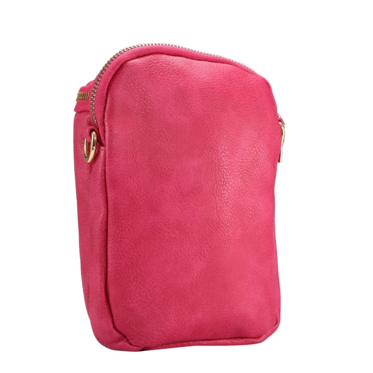 6.4 inch and Below Universal Litchi Texture PU Leather Double Zipper Shoulder Carrying Bag for Sony, Huawei, Meizu, Lenovo, ASUS, Cubot, Oneplus, Dreami, Oukitel, Xiaomi, Ulefone, Letv, DOOGEE, Vkworld, and other Smartphones