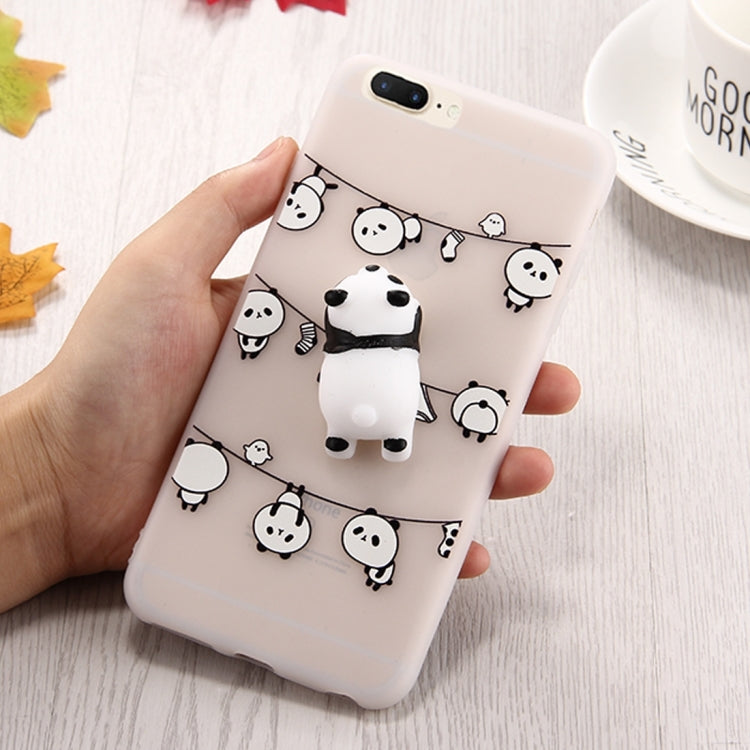 For iPhone 8 Plus & 7 Plus   3D Cartoon Squeeze Relief Squishy Dropproof Protective Back Cover Case