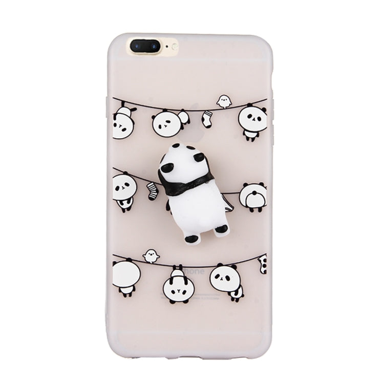 For iPhone 8 Plus & 7 Plus   3D Cartoon Squeeze Relief Squishy Dropproof Protective Back Cover Case