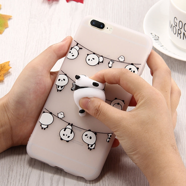 For iPhone 8 Plus & 7 Plus   3D Cartoon Squeeze Relief Squishy Dropproof Protective Back Cover Case