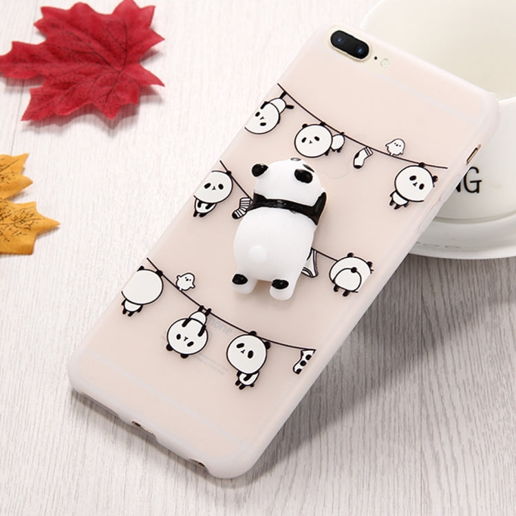 For iPhone 8 Plus & 7 Plus   3D Cartoon Squeeze Relief Squishy Dropproof Protective Back Cover Case
