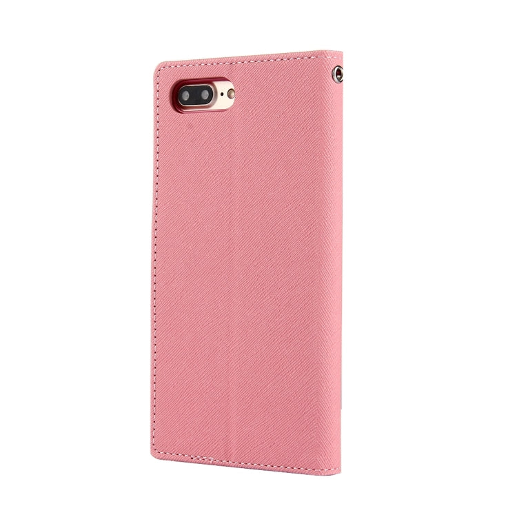 GOOSPERY FANCY DIARY for iPhone 8 Plus & 7 Plus   Cross Texture Horizontal Flip Leather Case with Card Slots & Wallet & Holder