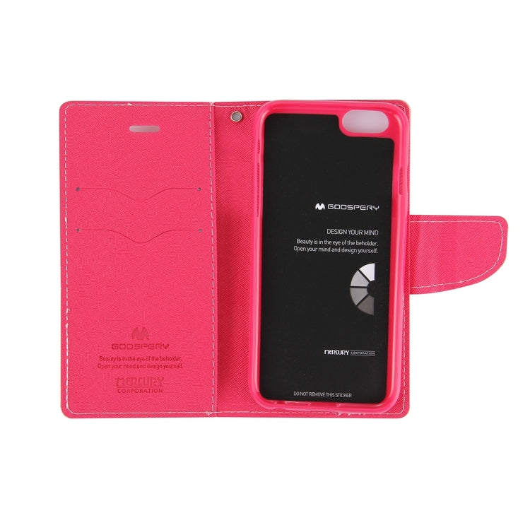 GOOSPERY FANCY DIARY for iPhone 8 Plus & 7 Plus   Cross Texture Horizontal Flip Leather Case with Card Slots & Wallet & Holder