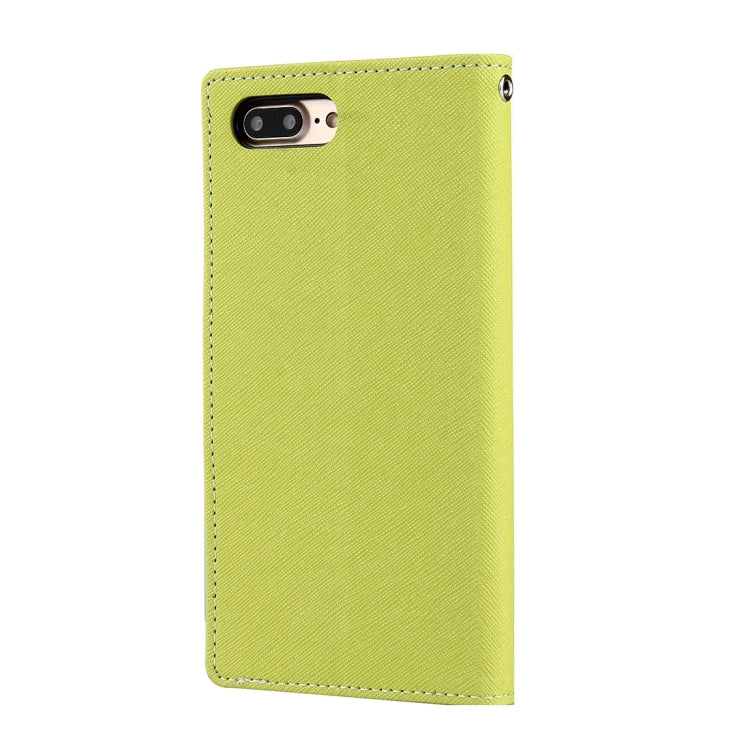 GOOSPERY FANCY DIARY for iPhone 8 Plus & 7 Plus   Cross Texture Horizontal Flip Leather Case with Card Slots & Wallet & Holder