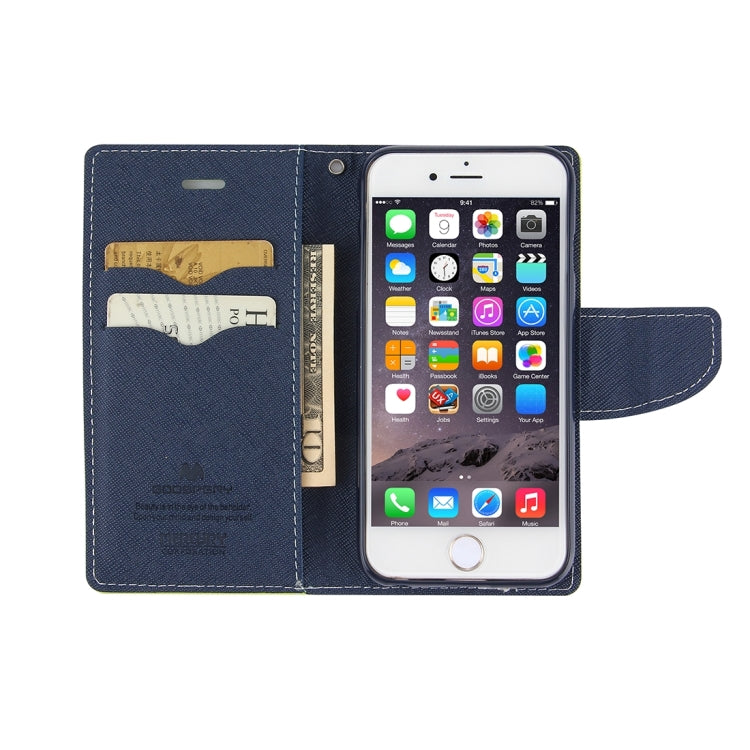 GOOSPERY FANCY DIARY for iPhone 8 Plus & 7 Plus   Cross Texture Horizontal Flip Leather Case with Card Slots & Wallet & Holder