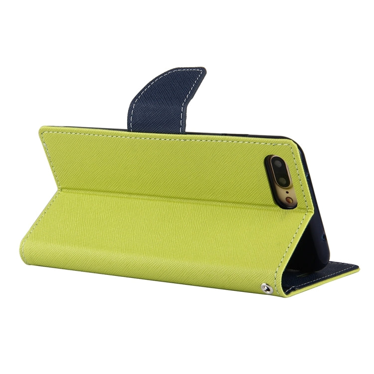 GOOSPERY FANCY DIARY for iPhone 8 Plus & 7 Plus   Cross Texture Horizontal Flip Leather Case with Card Slots & Wallet & Holder