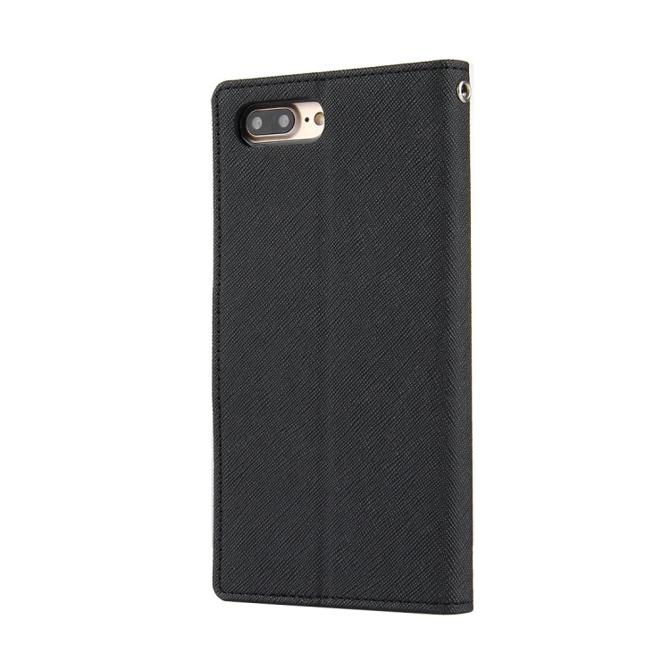 GOOSPERY FANCY DIARY for iPhone 8 Plus & 7 Plus   Cross Texture Horizontal Flip Leather Case with Card Slots & Wallet & Holder