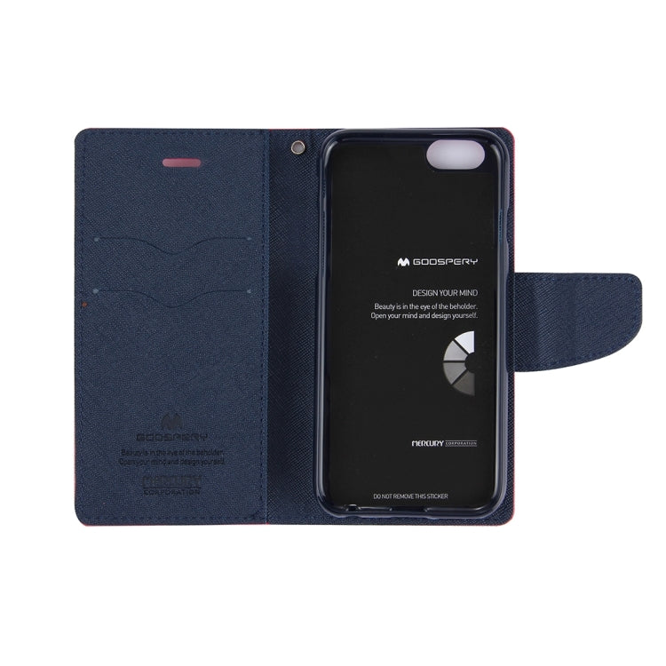 GOOSPERY FANCY DIARY for iPhone 8 Plus & 7 Plus   Cross Texture Horizontal Flip Leather Case with Card Slots & Wallet & Holder