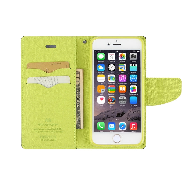 GOOSPERY FANCY DIARY for iPhone 8 Plus & 7 Plus   Cross Texture Horizontal Flip Leather Case with Card Slots & Wallet & Holder