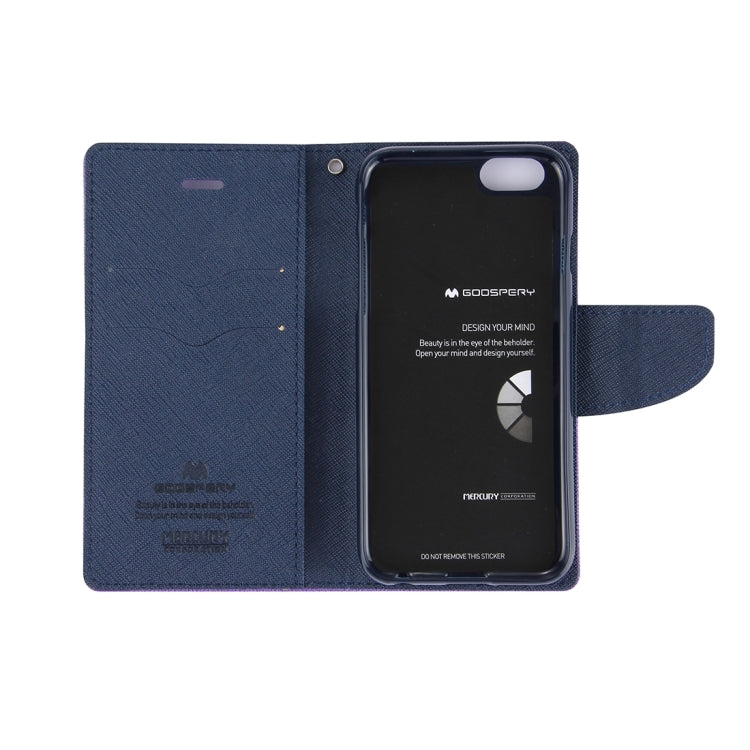 GOOSPERY FANCY DIARY for iPhone 8 Plus & 7 Plus   Cross Texture Horizontal Flip Leather Case with Card Slots & Wallet & Holder