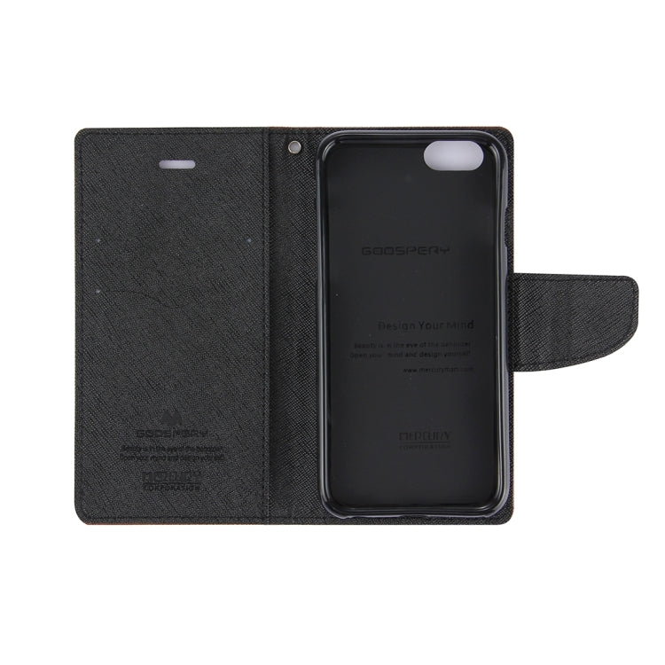 GOOSPERY FANCY DIARY for iPhone 8 Plus & 7 Plus   Cross Texture Horizontal Flip Leather Case with Card Slots & Wallet & Holder