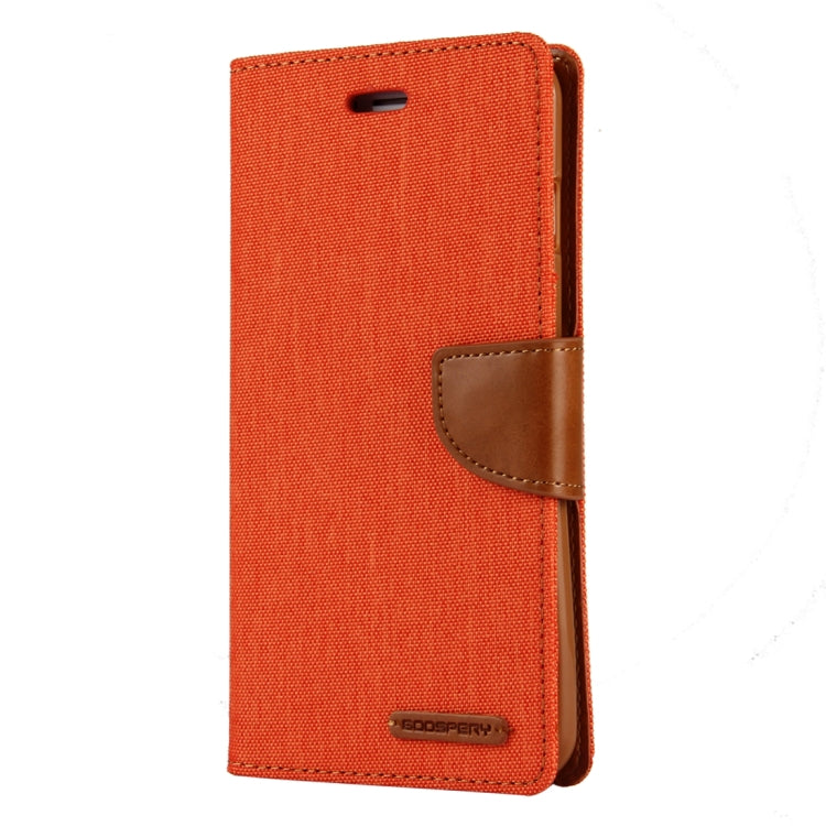 GOOSPERY CANVAS DIARY for iPhone 8 Plus & 7 Plus   Canvas Texture Horizontal Flip Leather Case with Card Slots & Wallet & Holder