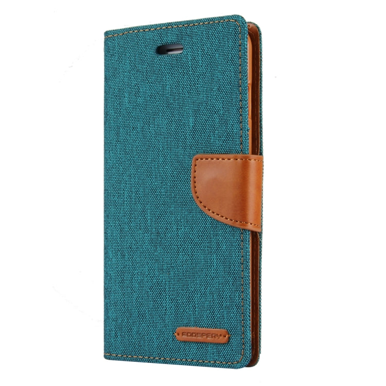 GOOSPERY CANVAS DIARY for iPhone 8 Plus & 7 Plus   Canvas Texture Horizontal Flip Leather Case with Card Slots & Wallet & Holder