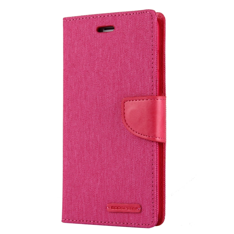 GOOSPERY CANVAS DIARY for iPhone 8 Plus & 7 Plus   Canvas Texture Horizontal Flip Leather Case with Card Slots & Wallet & Holder
