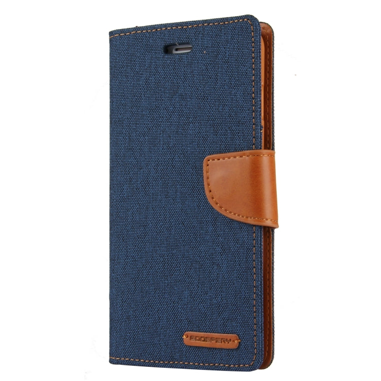 GOOSPERY CANVAS DIARY for iPhone 8 Plus & 7 Plus   Canvas Texture Horizontal Flip Leather Case with Card Slots & Wallet & Holder
