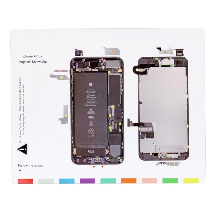Magnetic Screws Mat For iPhone 7 Plus , Size: 24.5cm x 20cm