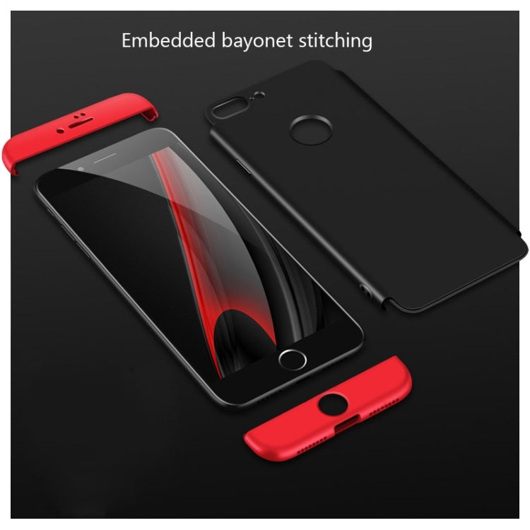 GKK for iPhone 7 Plus PC Three - paragraph Shield 360 Degrees Full Coverage Protective Case Back Cover