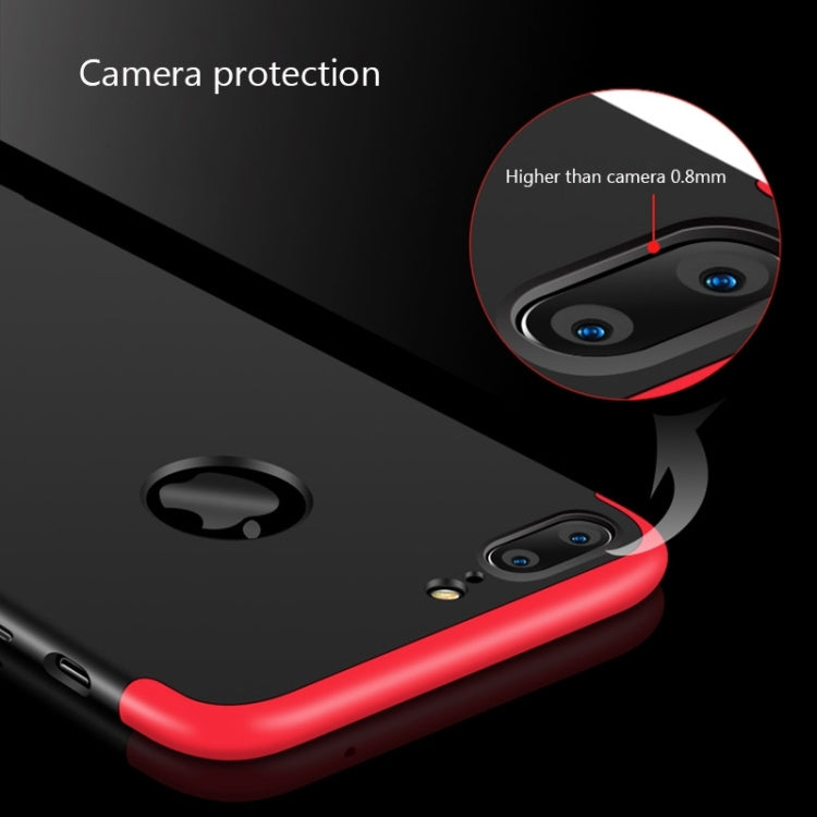 GKK for iPhone 7 Plus PC Three - paragraph Shield 360 Degrees Full Coverage Protective Case Back Cover