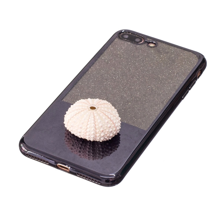 For iPhone 8 Plus & 7 Plus   Electroplating Mirror TPU Protective Back Cover Case