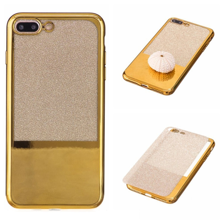 For iPhone 8 Plus & 7 Plus   Electroplating Mirror TPU Protective Back Cover Case