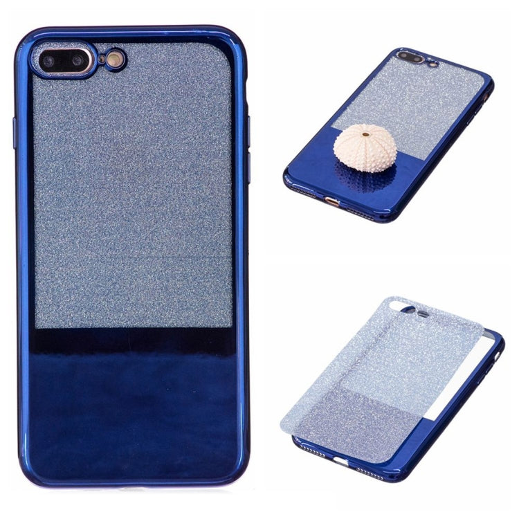 For iPhone 8 Plus & 7 Plus   Electroplating Mirror TPU Protective Back Cover Case
