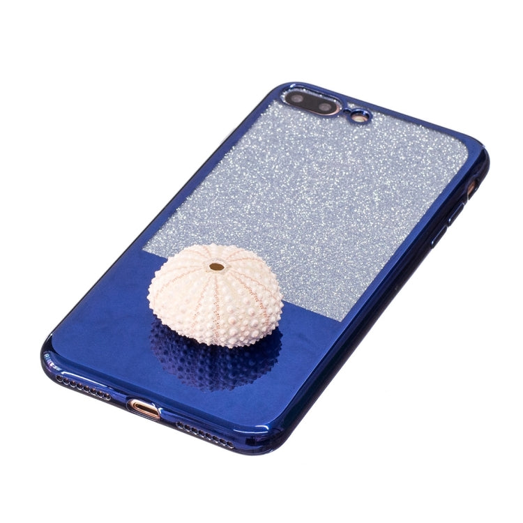 For iPhone 8 Plus & 7 Plus   Electroplating Mirror TPU Protective Back Cover Case