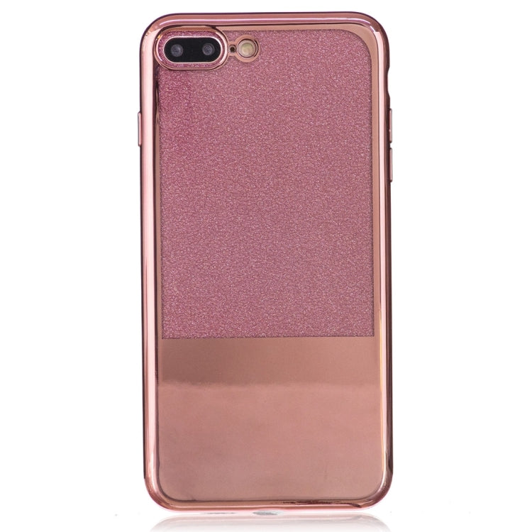 For iPhone 8 Plus & 7 Plus   Electroplating Mirror TPU Protective Back Cover Case