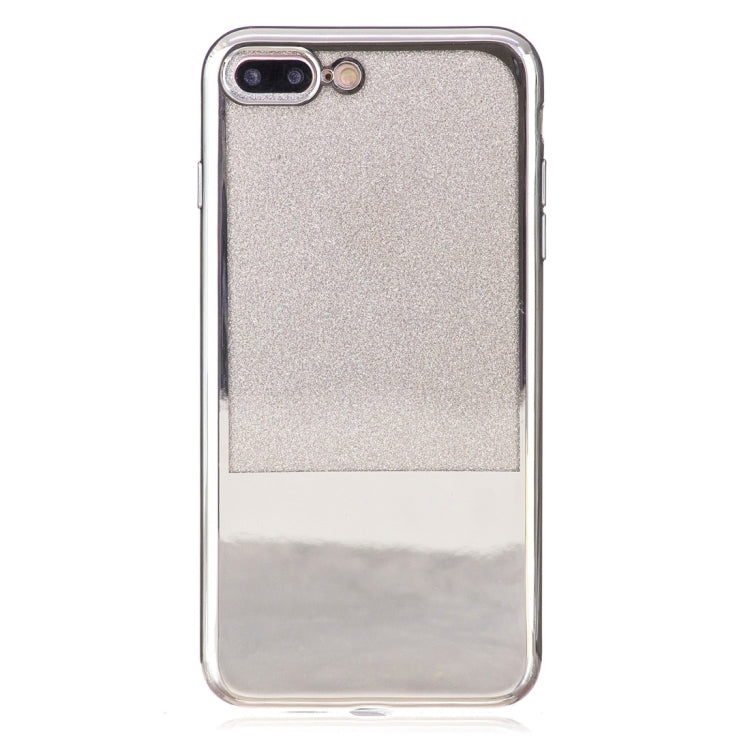 For iPhone 8 Plus & 7 Plus   Electroplating Mirror TPU Protective Back Cover Case