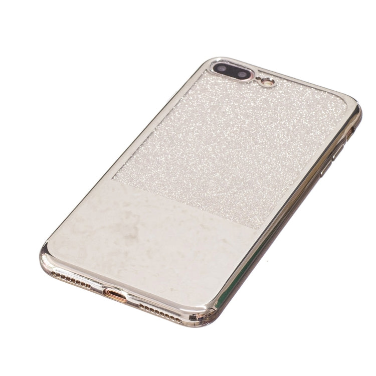 For iPhone 8 Plus & 7 Plus   Electroplating Mirror TPU Protective Back Cover Case